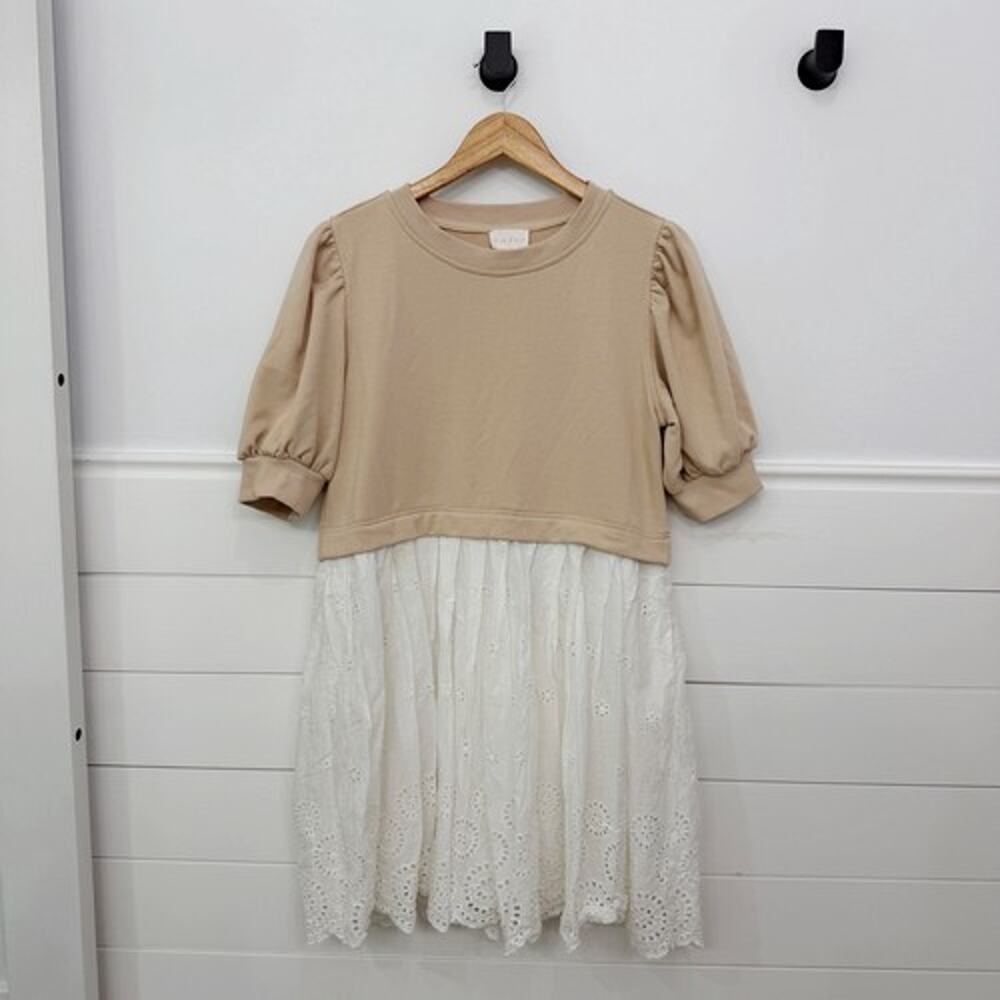 Women’s Entro Mixed Media Mini Dress Size M
